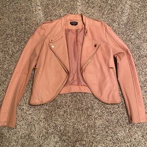 Pink with gold hardware jean jacket